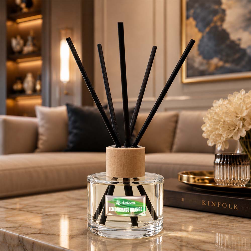 Tinh Dầu Tán Hương Sả Cam – Lemongrass & Orange | Reed Diffuser Salena