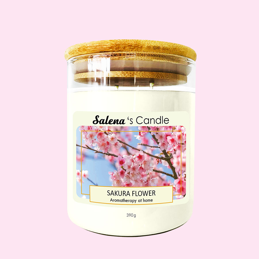 Nến Thơm Salena Sakura Flower 390g