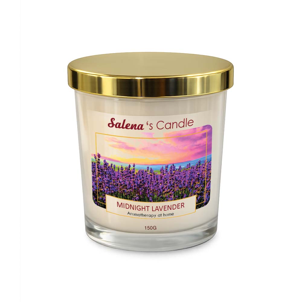 Nến thơm midnight lavender 150g Salena