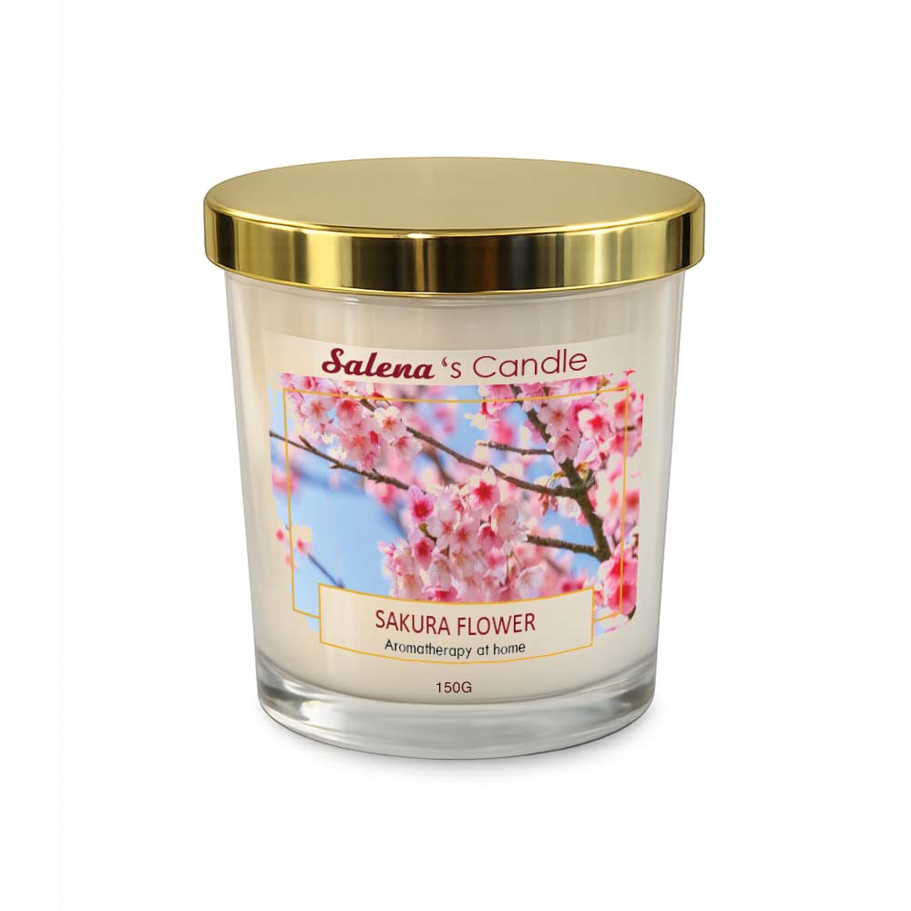 Nến Thơm Sakura Flower 150g Salena
