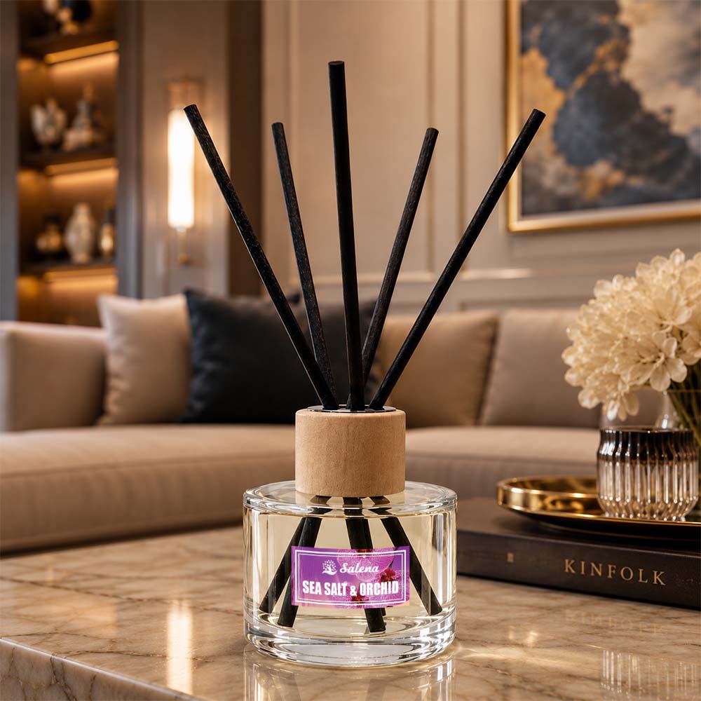 Tinh Dầu Tán Hương Hoa Lan Muối Biển – Sea Salt & Orchid | Reed Diffuser Salena
