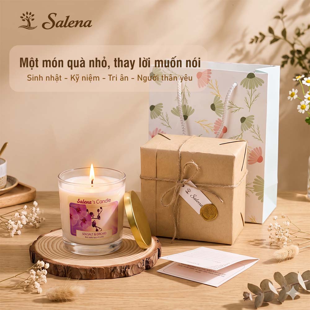 Set quà tặng nến thơm 150g salena