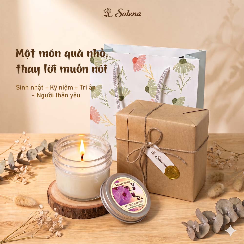 Set quà tặng nến thơm salena 70g